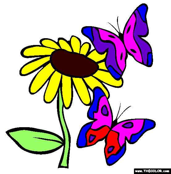 Butterflies Coloring Page