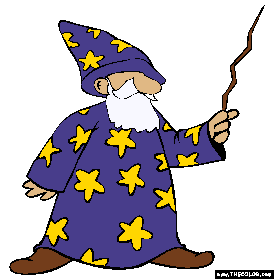 Wizard Coloring Page