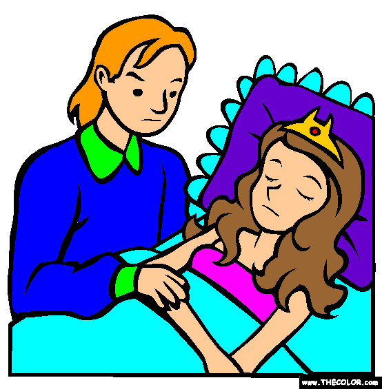 Sleeping Beauty Coloring Page