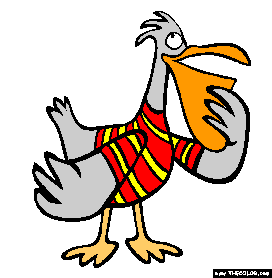 Pelican Coloring Page