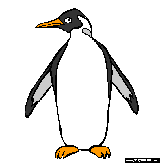 Penguin Coloring Page