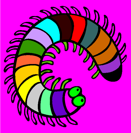 Millipede Coloring Page
