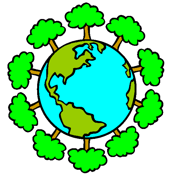 Green Earth Coloring Page