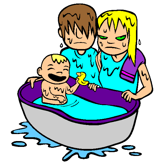 Bath Time Coloring Page