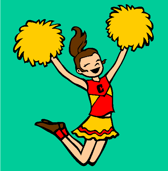 Cheerleader Coloring Page