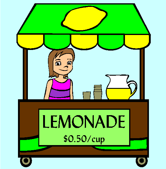 Lemonade Stand Coloring Page