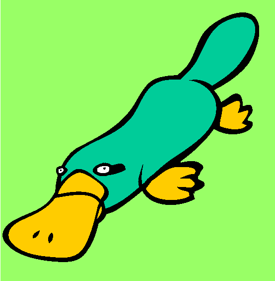 Duckbill Platypus Coloring Page