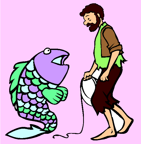 The Fisherman And His Wife Coloring Page