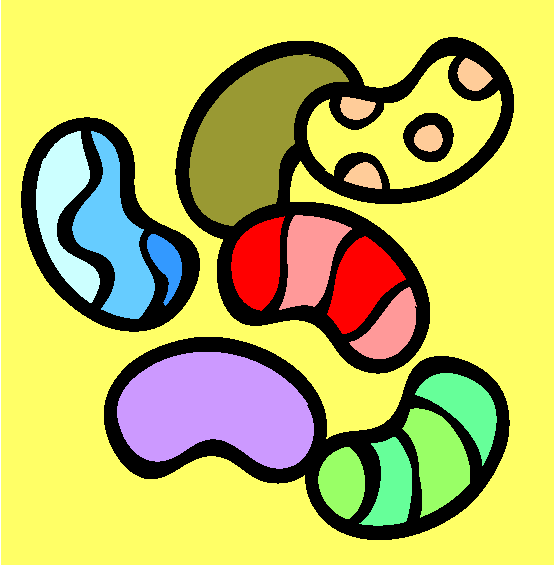 Jelly Beans Coloring Page