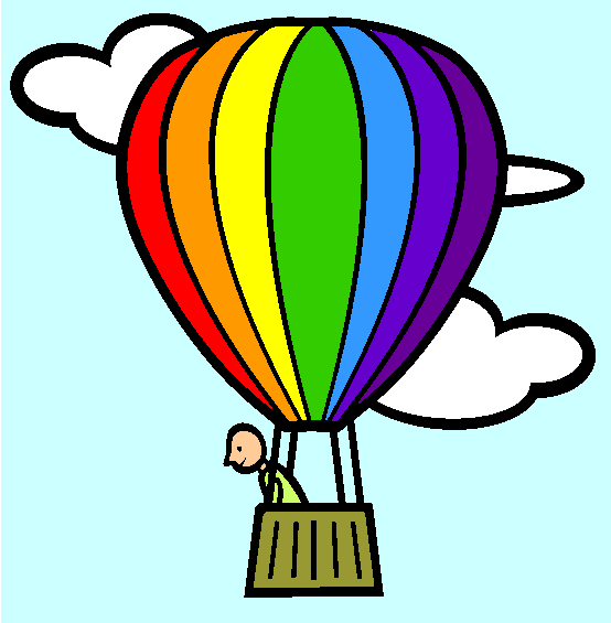 The Hot Air Balloon Coloring Page