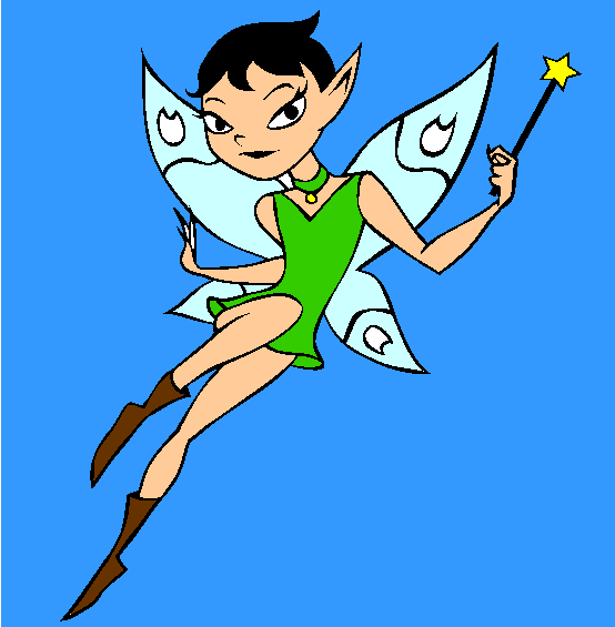 Flying Fairy Coloring Page