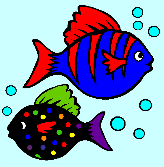 Two Fish Coloring Page