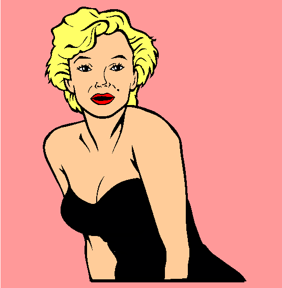 Marilyn Monroe Coloring Page