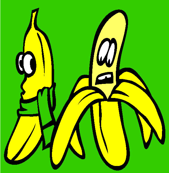 Banana Coloring Page