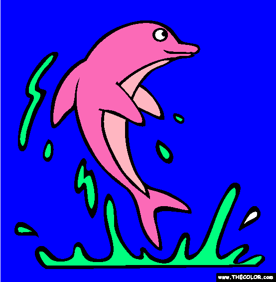 Dolphin Coloring Page