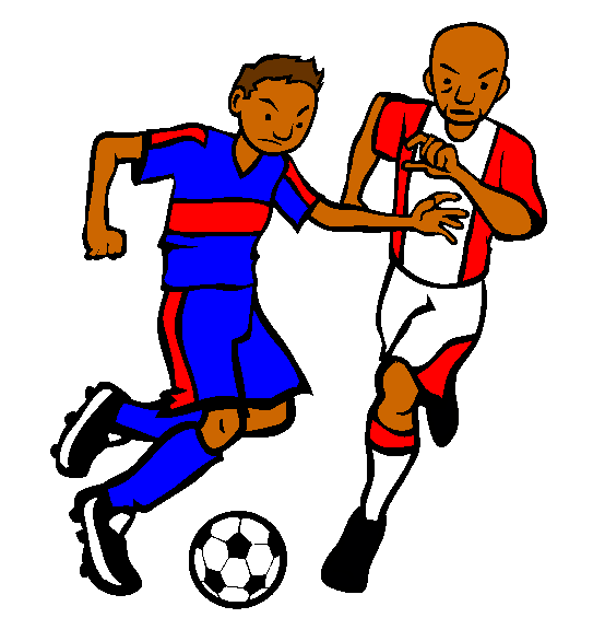 Soccer Match Coloring Page