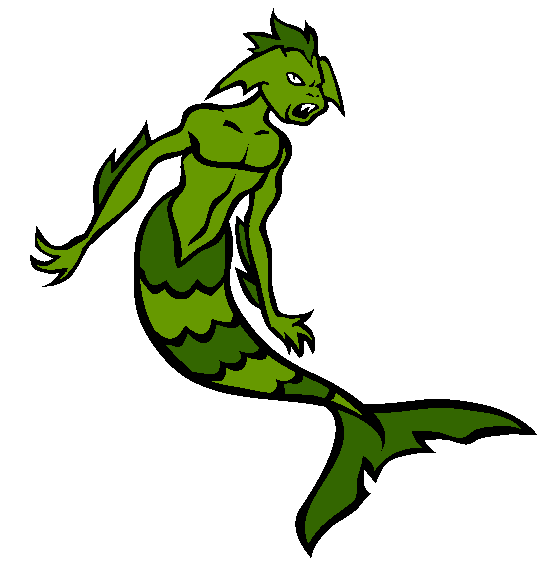 Merman Coloring Page