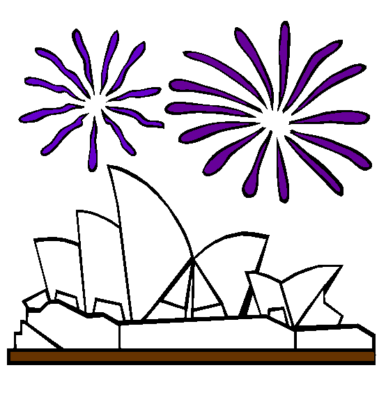 Sydney Opera House Coloring Page