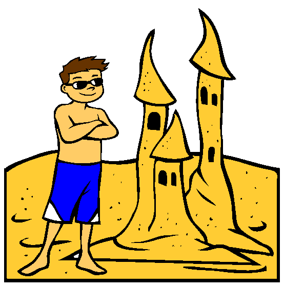 Sand Castle Coloring Page