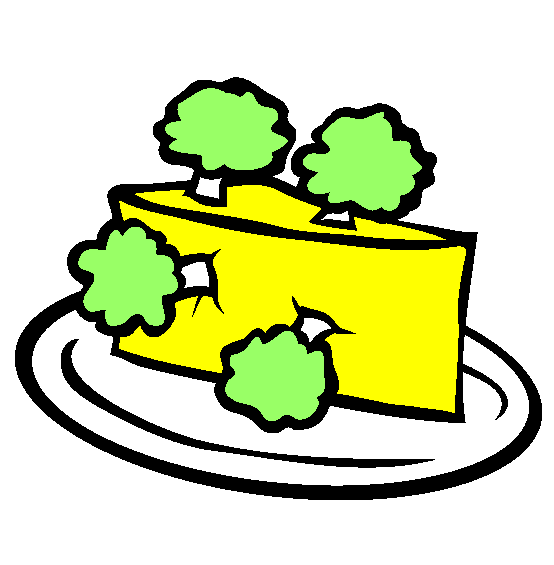 Broccoli Cheesecake Coloring Page