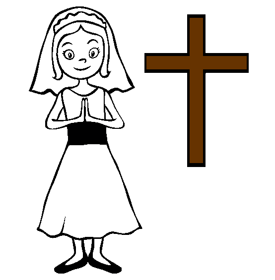 First Communion Coloring Page