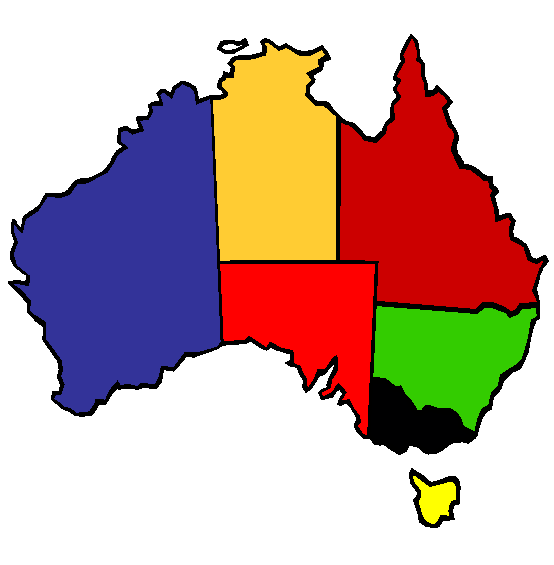 Australia Coloring Page