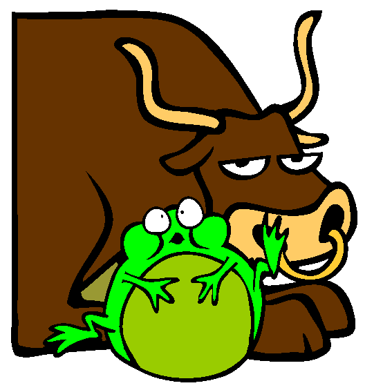 The Frog And The Ox Coloring Page