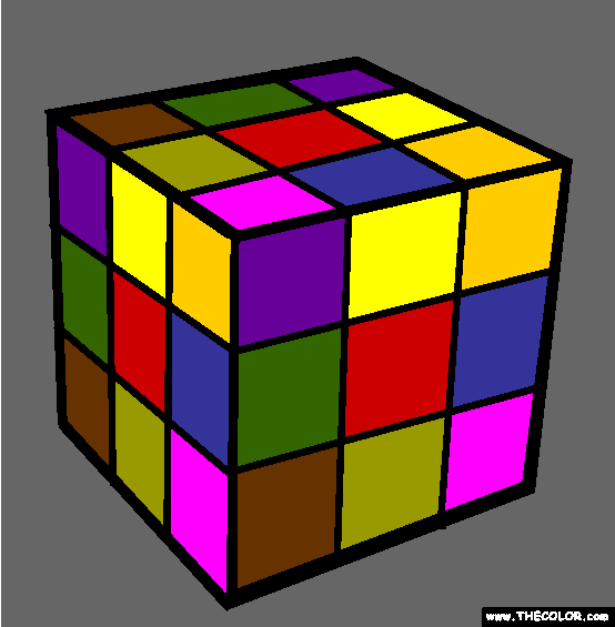 Rubiks Cube Coloring Page