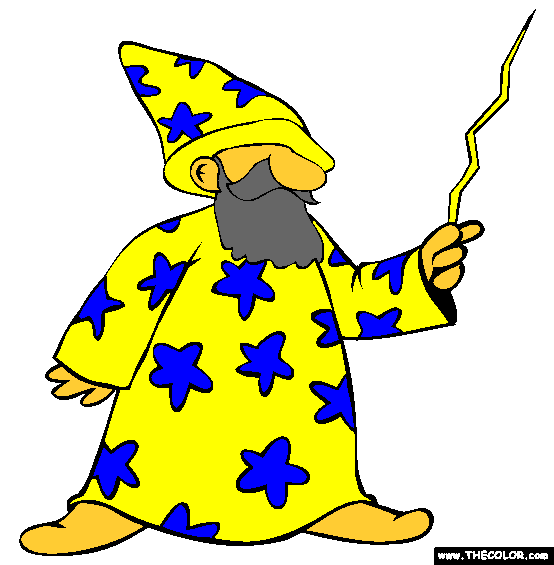 Wizard Coloring Page