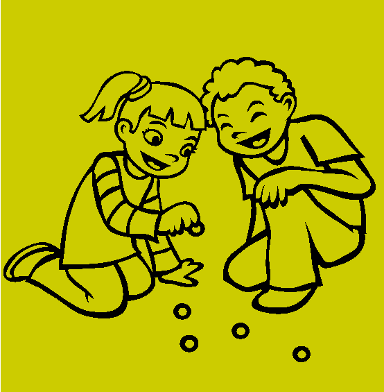 Playing Together Coloring Page