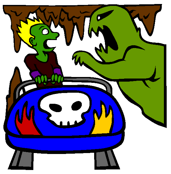 Fright Ride Coloring Page