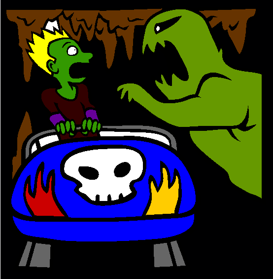 Fright Ride Coloring Page