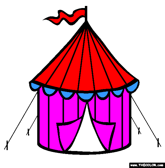 Circus Tent Coloring Page