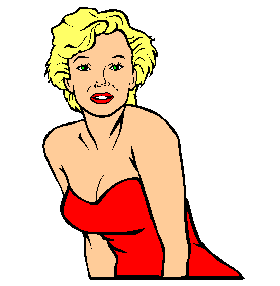 Marilyn Monroe Coloring Page