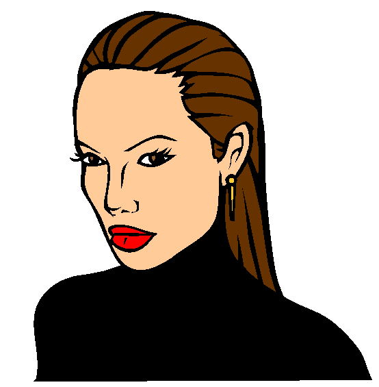 Angelina Jolie Coloring Page