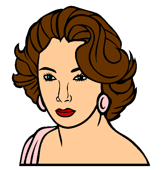 Elizabeth Taylor Coloring Page