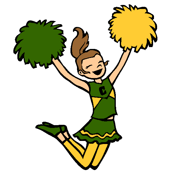 Cheerleader Coloring Page