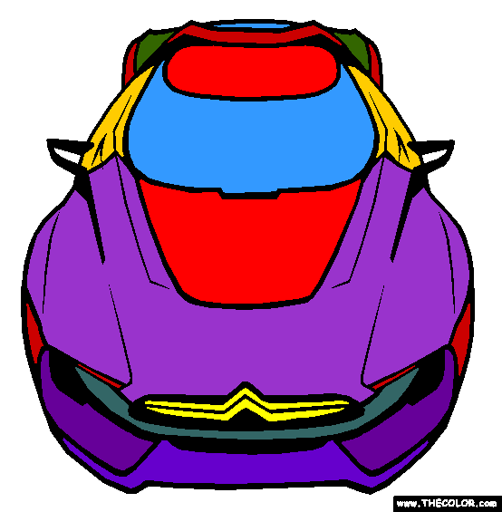 Citroen GT Coloring Page