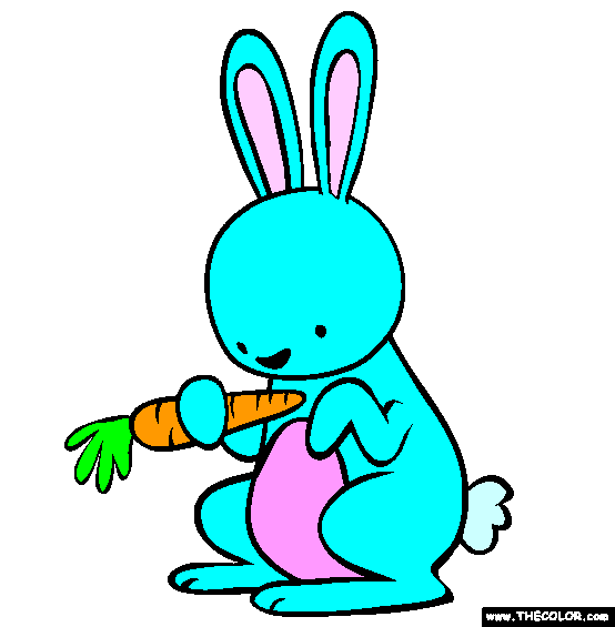 Bunny Rabbit Coloring Page