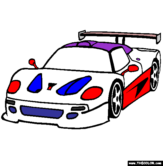 Ferrari F50 Coloring Page