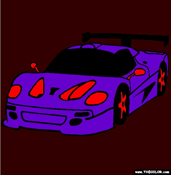 Ferrari F50 Coloring Page
