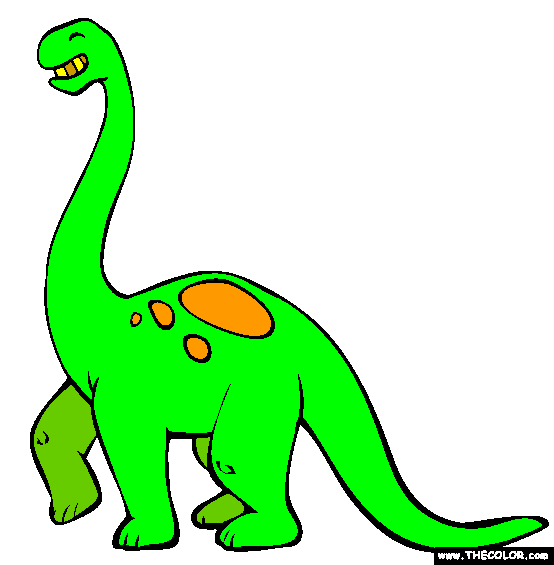 Brontosaurus Coloring Page
