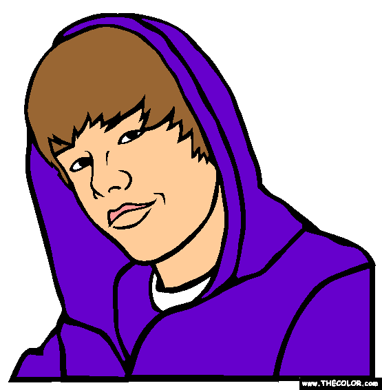 Justin Bieber Coloring Page