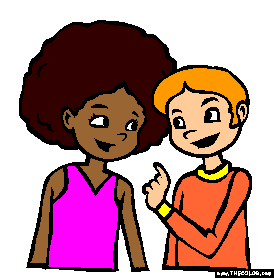 70s Hairstyles Coloring Page