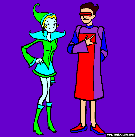 Future Fashion Coloring Page