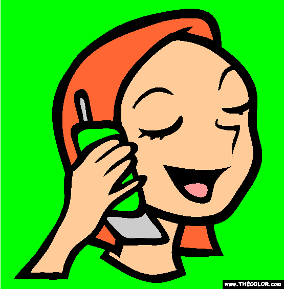 The Cell Phone Coloring Page