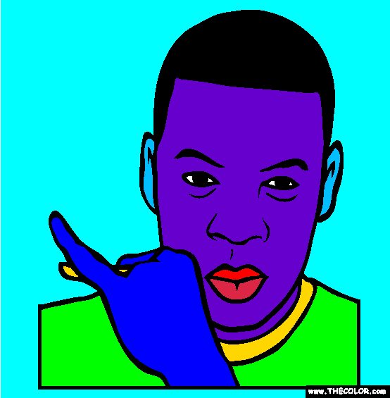 Jay-Z Shawn Corey Carter Coloring Page