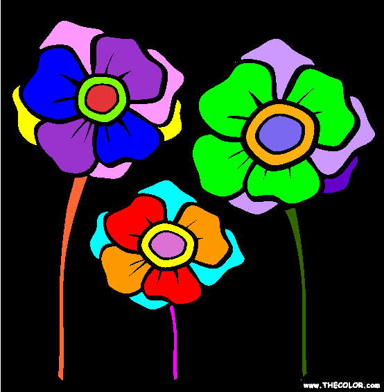 Poppies Coloring Page