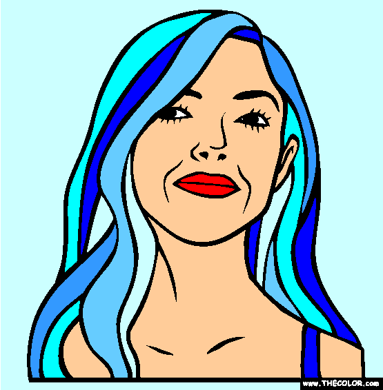 Amanda Seyfried Coloring Page