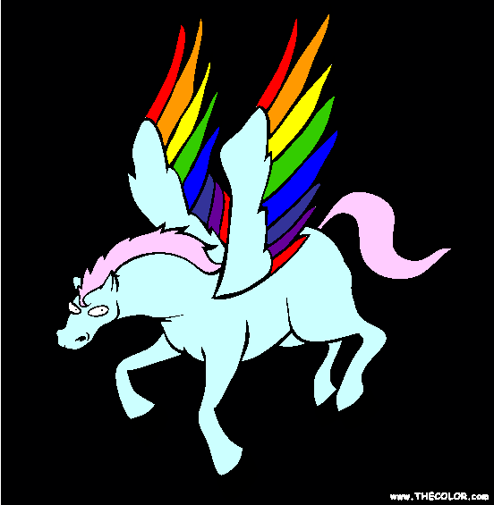 Pegasus Coloring Page
